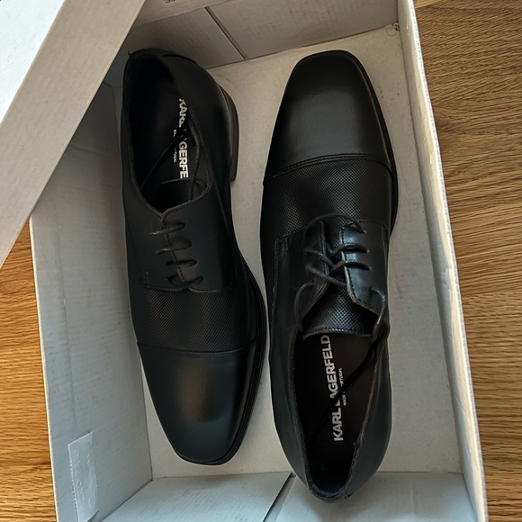 KARL LAGERFELD PARIS - Leather Cap Toe Derby - Picture 6 of 6